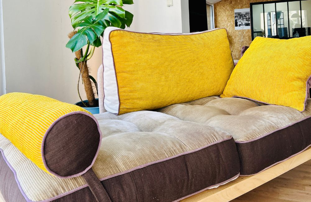 FiBR! - méridenne "Essentiel" colorée (jaune, gris, mauve)